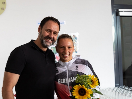 TOKYO 2020 +++ KANUTIN ANDREA HERZOG IN LEIPZIG EMPFANGEN