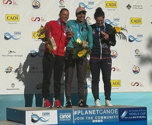 KANUSLALOM  -  ANDREA HERZOG MIT PLATZ 2 BEIM WELT-CUP