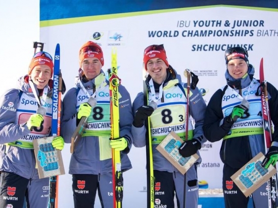 BIATHLON - JWM - SILBERMEDAILLE IM TEAM