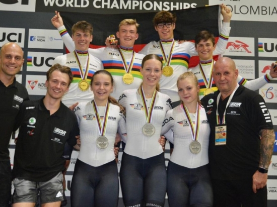 RADSPORT - GOLD UND SILBER IM TEAMSPRINT BEI JWM IN CALI