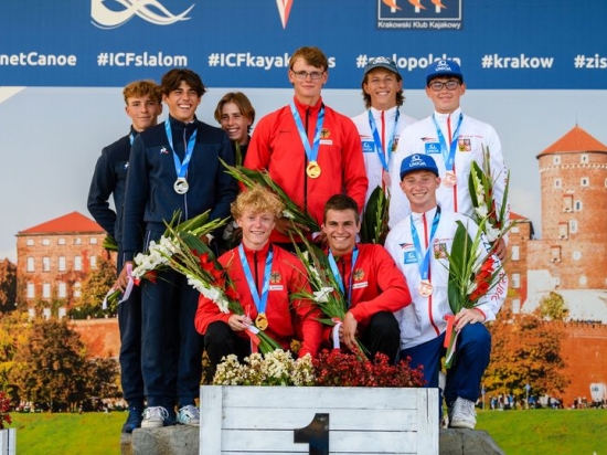 KANUSLALOM - GOLD FÜR ERIK SPROTOWSKY BEI DER JUNIOREN-WM IN KRAKAU