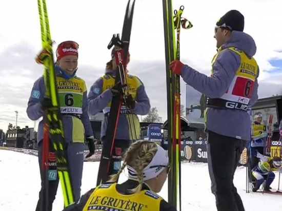 SKILANGLAUF -  MIXED-STAFFEL MIT KATHARINA HENNIG AUF DREI