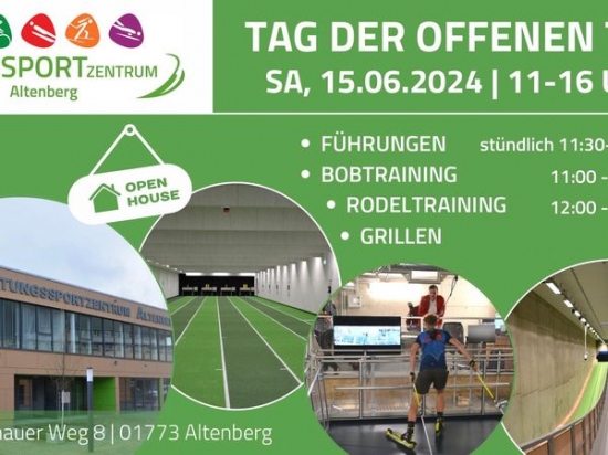 NEWS - TAG DER OFFENEN TÜR IM LEISTUNGSSPORTZENTRUM ALTENBERG